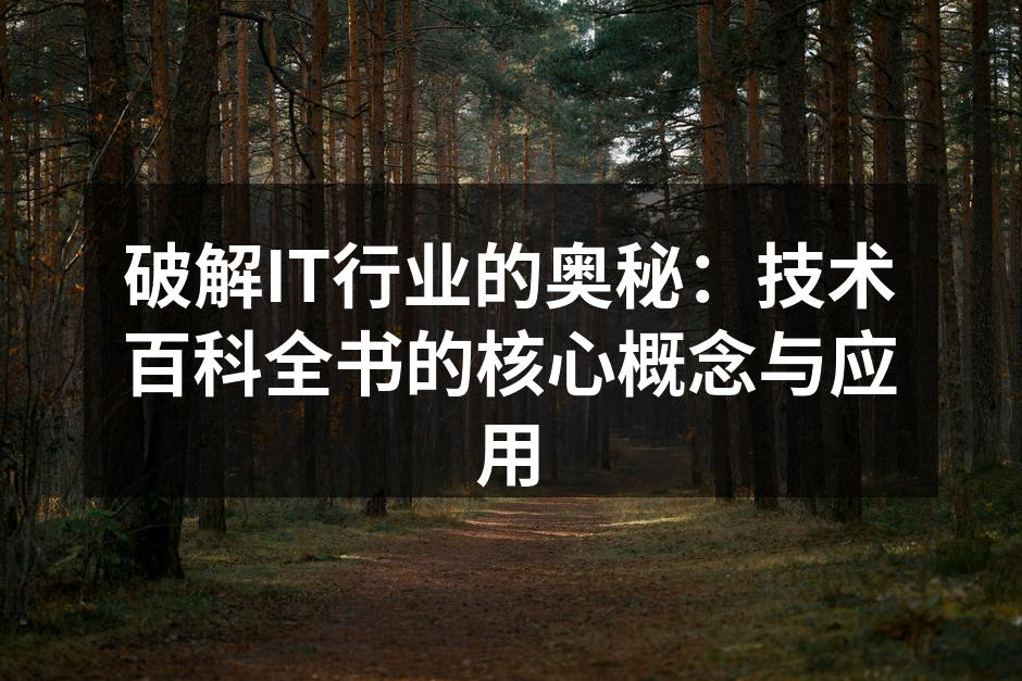 破解IT行业的奥秘:技术百科全书的核心概