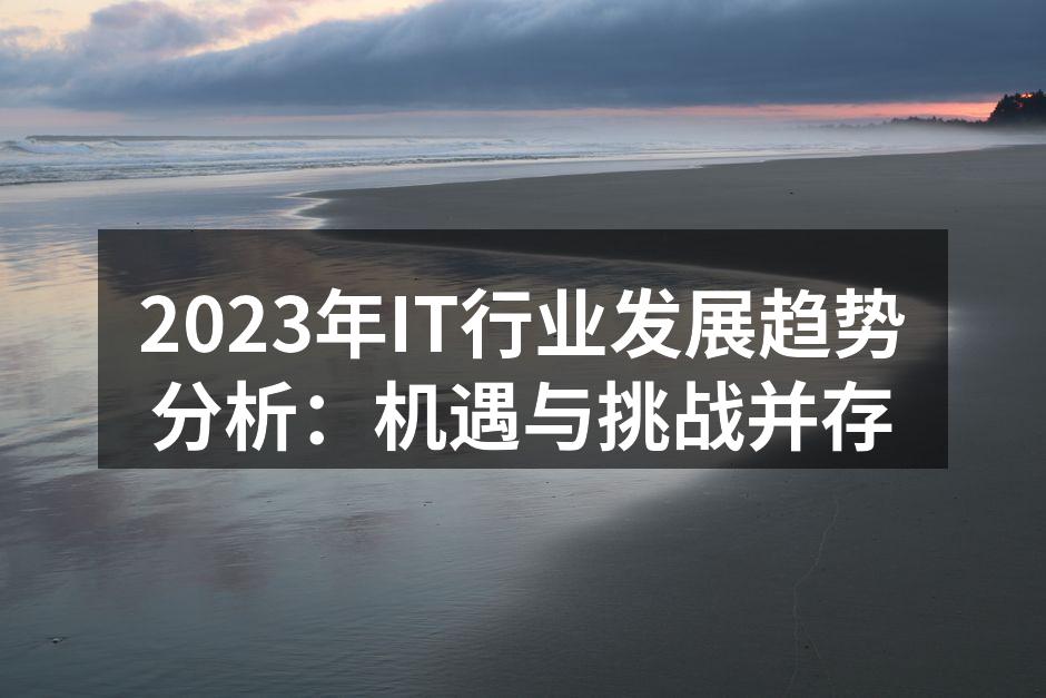 2023年IT行业发展趋势分析:机遇与挑